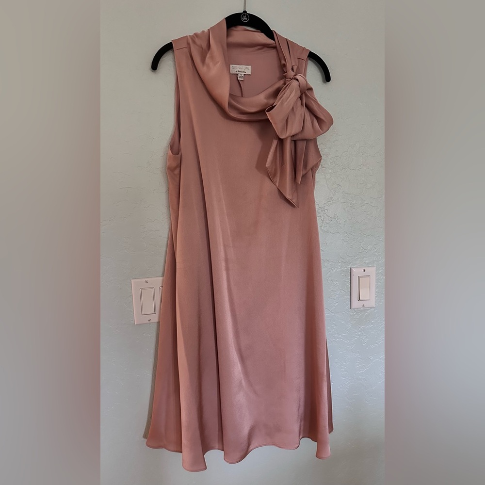 Signature by Robbie Bee Asymmetrical Mauve Dress